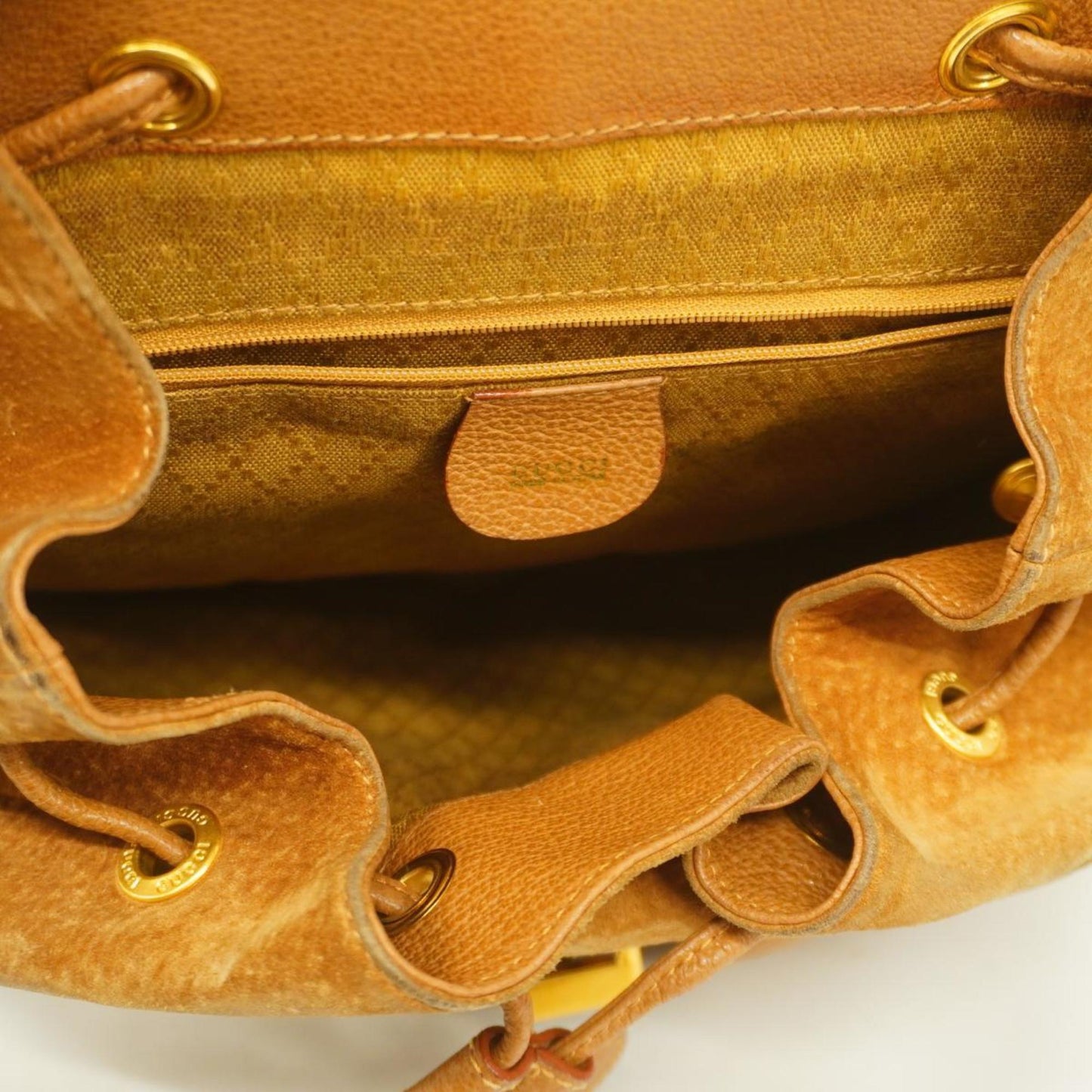 Luxury Gucci Trending 2025 Bamboo  Suede Backpack Bag ()