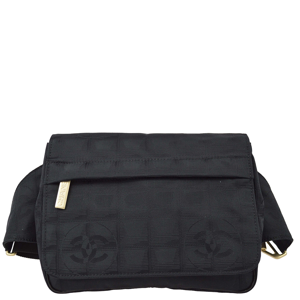 Luxury Chanel 2004-2005 Jacquard New Travel Line Bum Bag