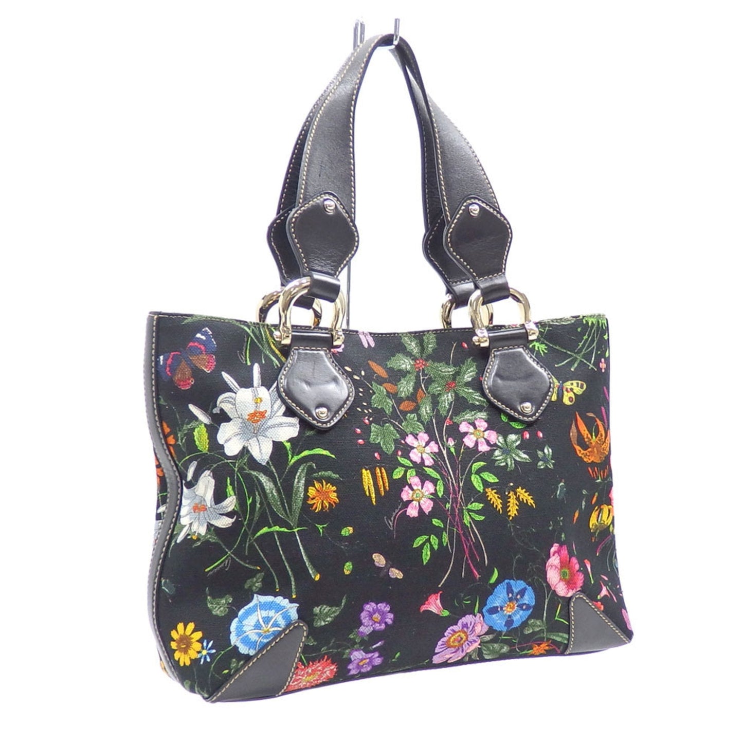 Gucci Floral  Canvas Tote Bag