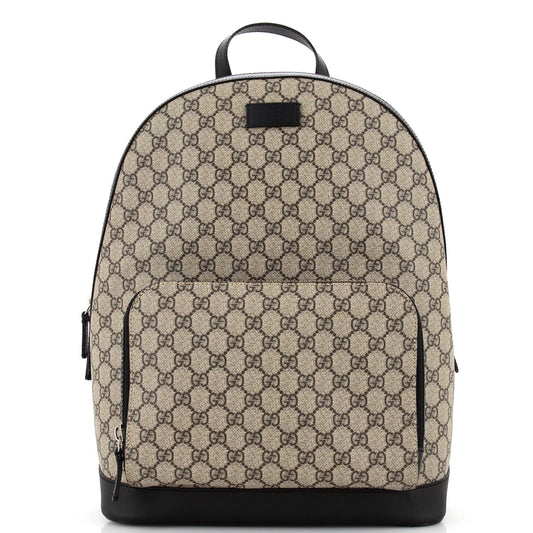 Luxury Gucci Trending 2025 Zip Pocket Backpack GG Coated Canvas Medium