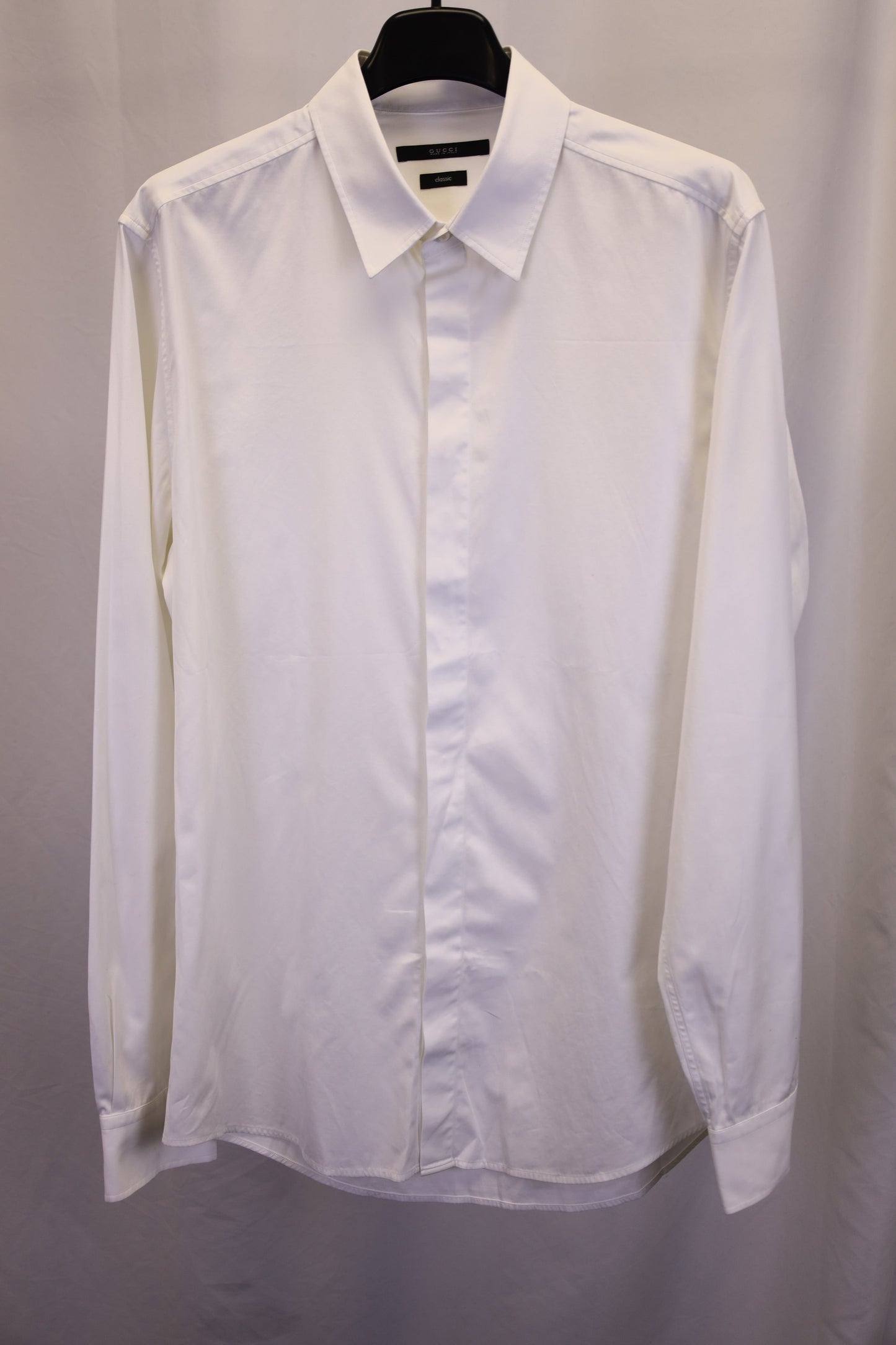 Gucci Classic Straight Shirt in White Cotton