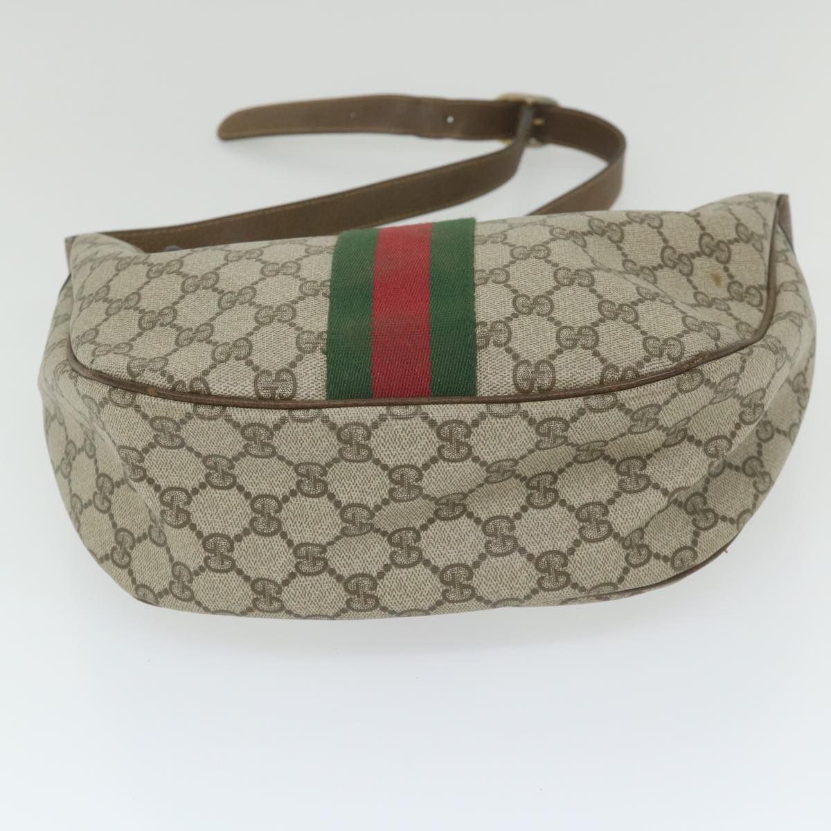 Gucci Web  Canvas Shoulder Bag