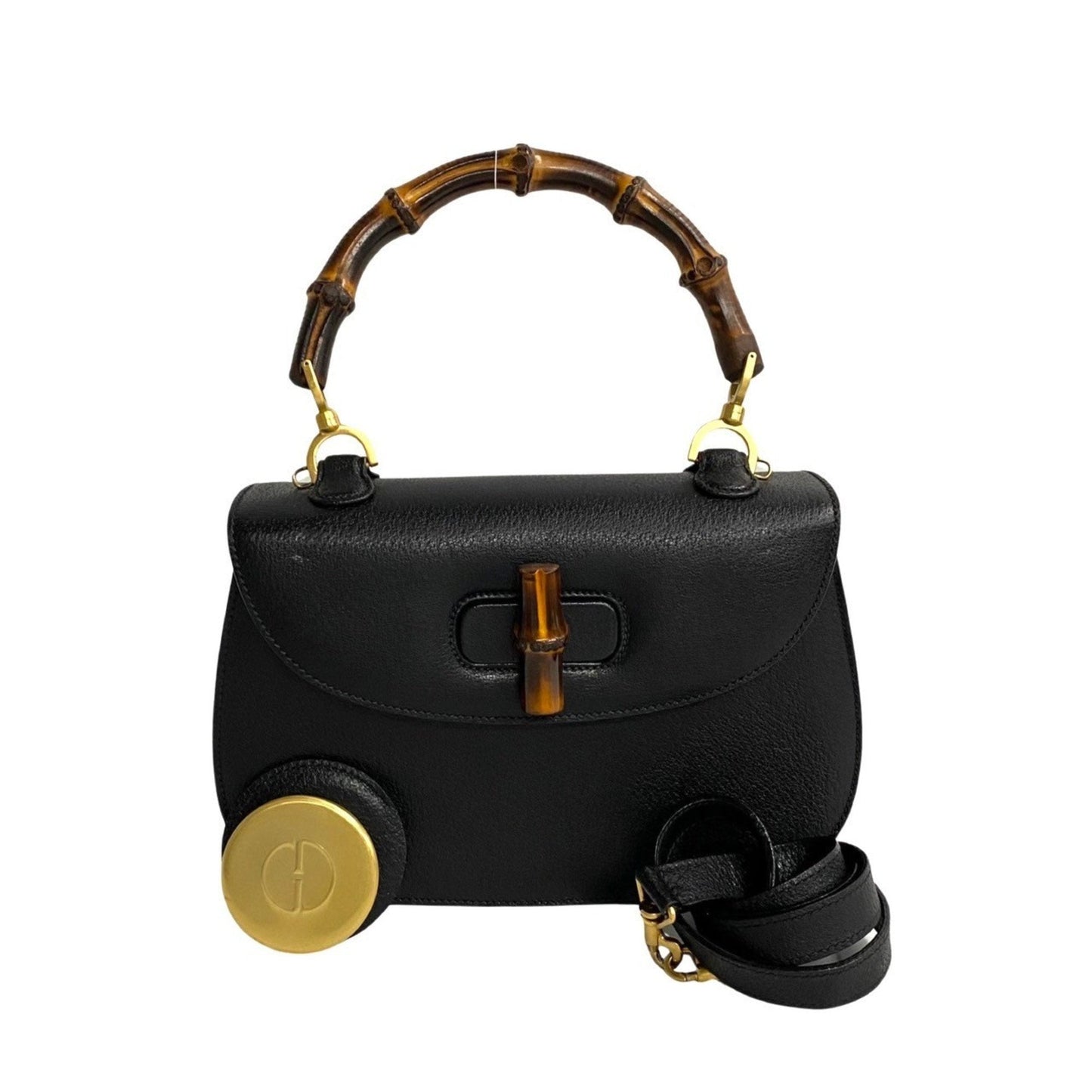 Gucci Bamboo  Leather Shoulder Bag ()