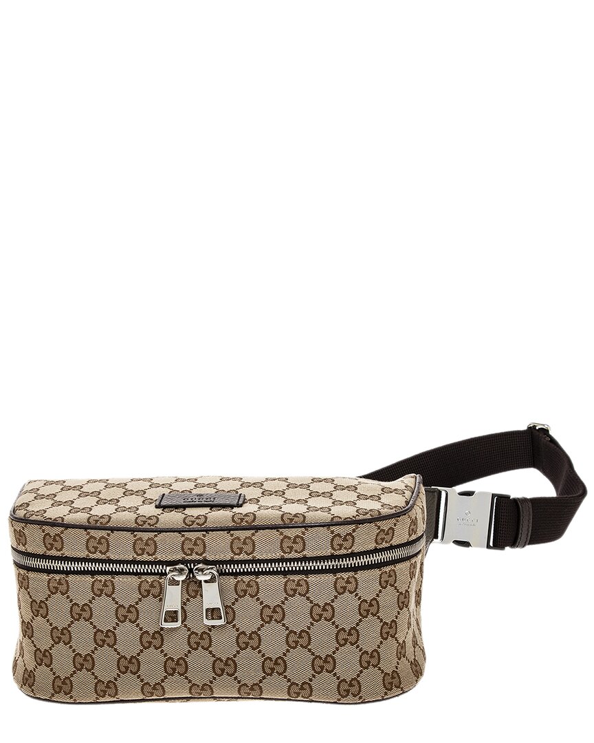Luxury Gucci Trending 2025 GG Supreme Canvas & Leather Crossbody Belt Bag