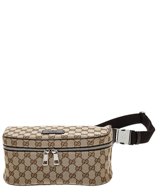 Luxury Gucci Trending 2025 GG Supreme Canvas & Leather Crossbody Belt Bag