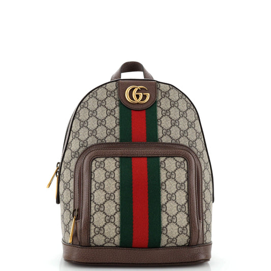 Luxury Gucci Trending 2025 Ophidia Backpack GG Coated Canvas Small