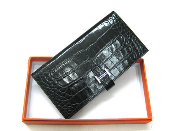 Luxury Hermes Wallet H1114 Wallet Black