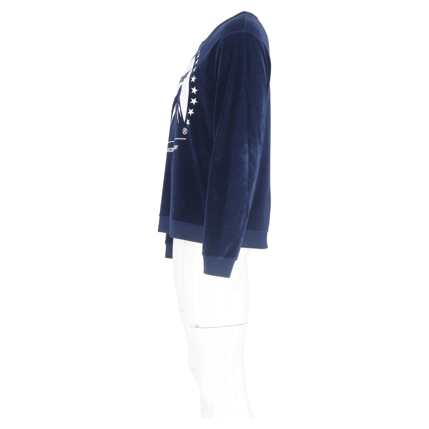 Gucci Paramount Crewneck Sweatshirt in Navy Blue Cotton