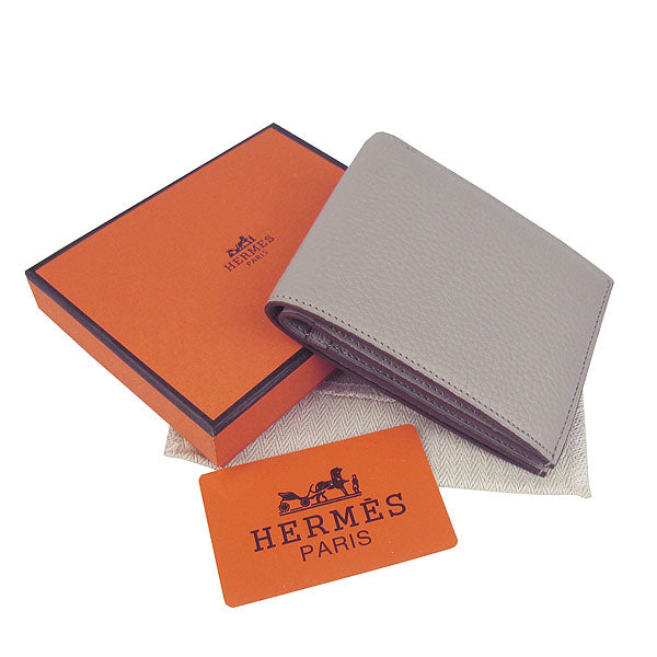 Luxury Hermes Wallet H014 Mens Grey