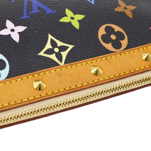 Louis Vuitton 2005 Black Multicolor Pochette Accessoires M92648