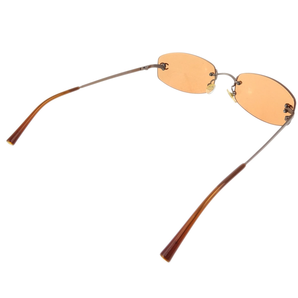 Luxury Chanel Sunglasses Eyewear Orange Small New