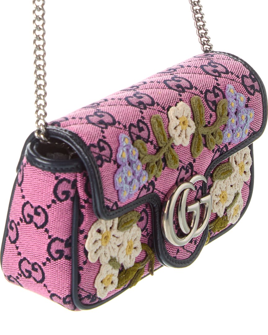 Gucci GG Marmont Super Mini GG Canvas Shoulder Bag