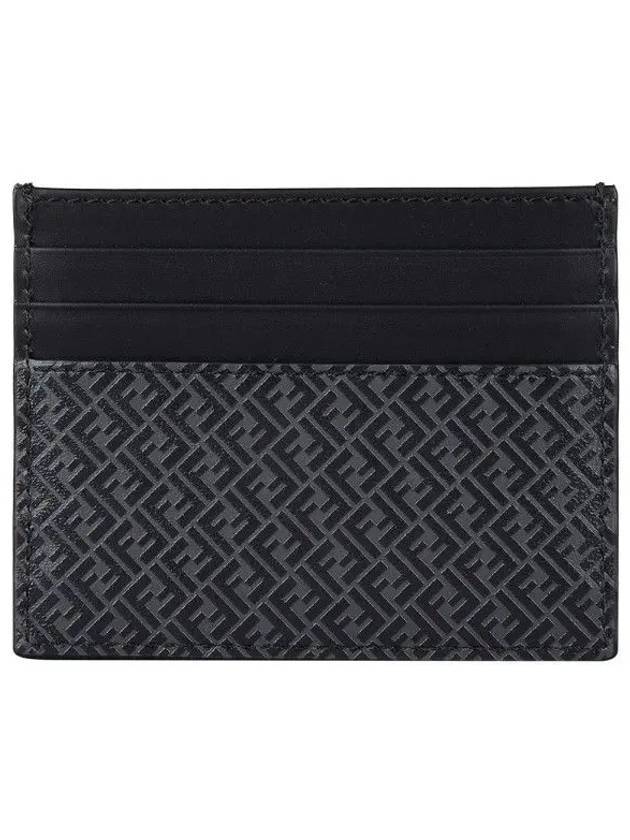Luxury Fendi FF Micro Card Wallet Black