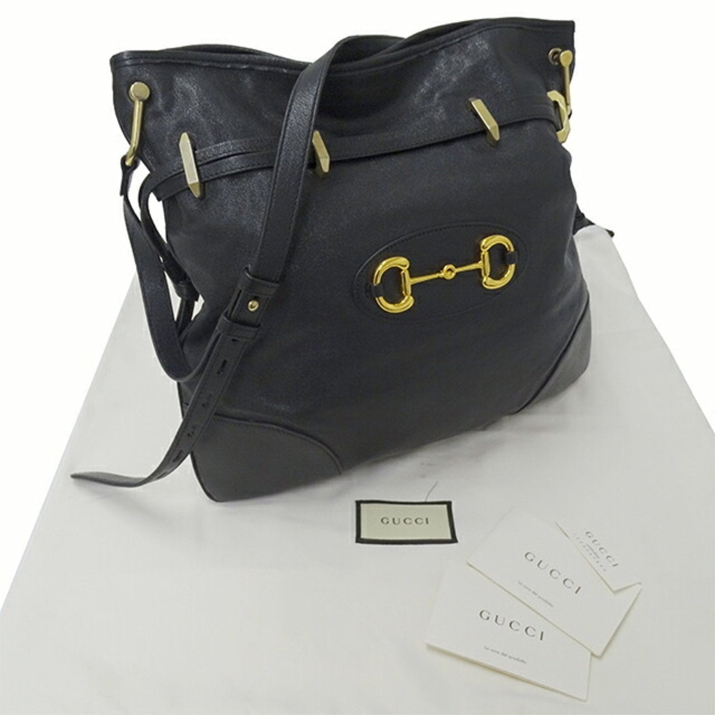 Gucci Horsebit  Leather Tote Bag