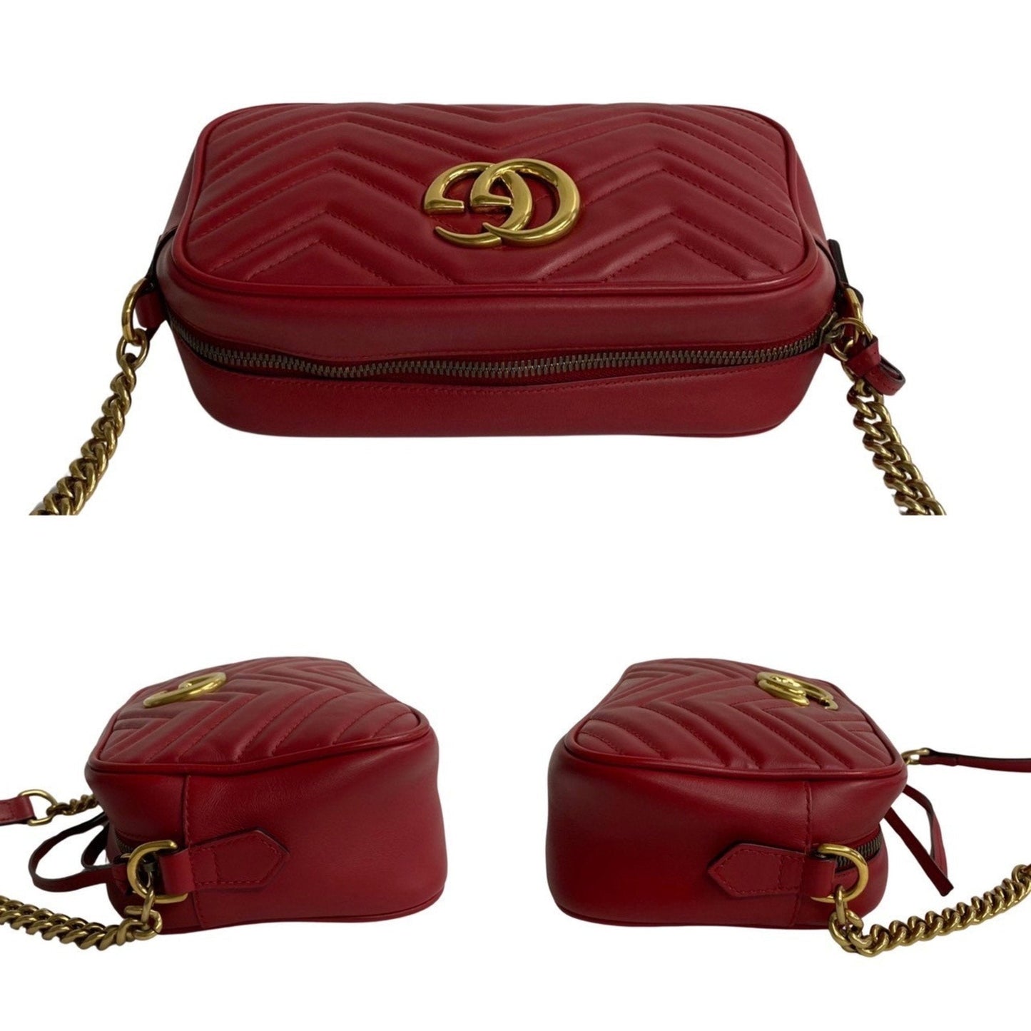 Luxury Gucci Trending 2025 Gg Marmont  Leather Shoulder Bag ()