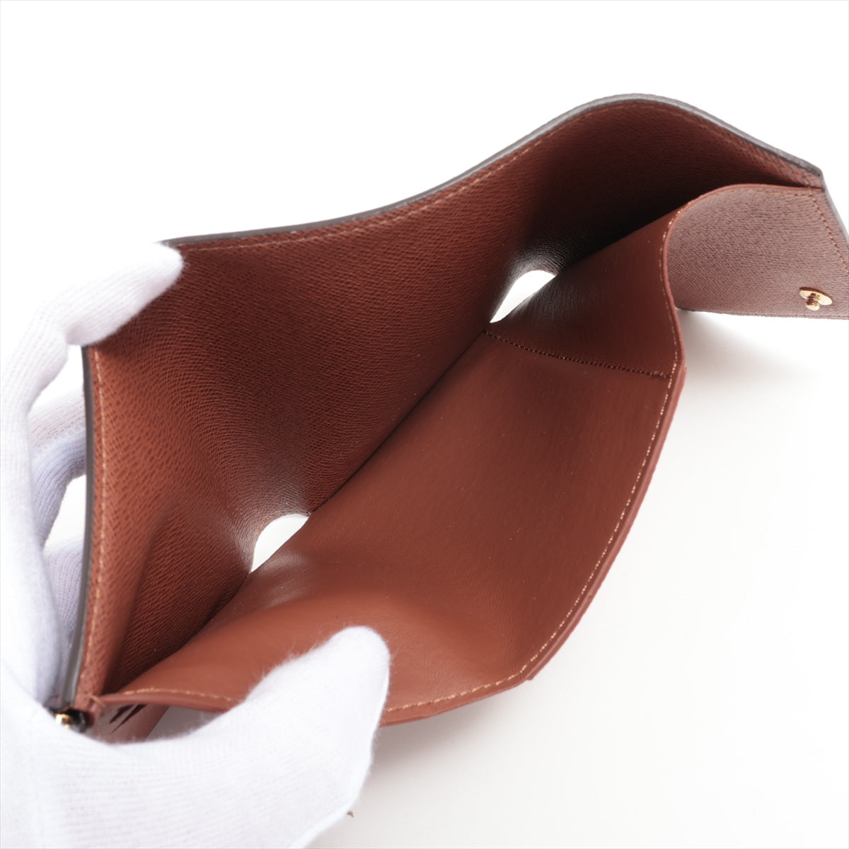 Louis Vuitton Monogram Portfolio Victoria M62472 Brown Compact Wallet