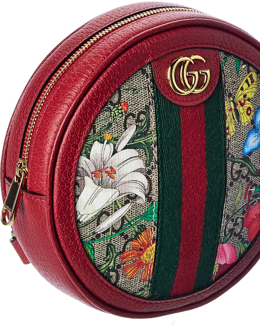 Luxury Gucci Trending 2025 Ophidia Mini Flora GG Supreme Canvas & Leather Backpack