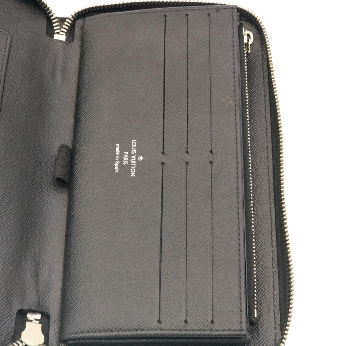 LOUIS VUITTON Epi Zippy Organizer Long Wallet Black M63852 LV ac130