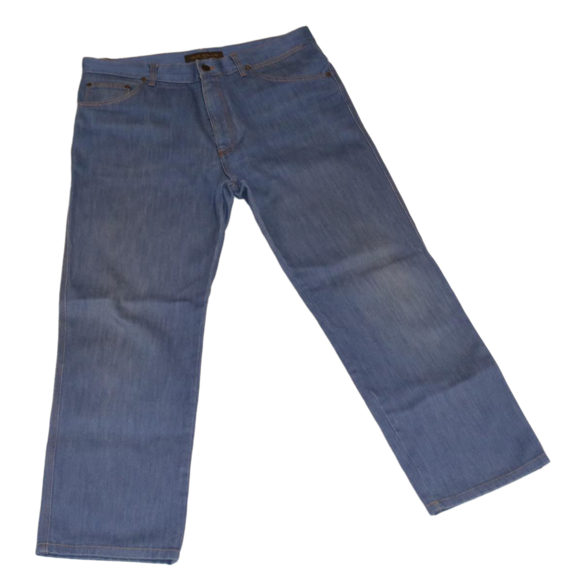 LOUIS VUITTON jeans Pants Cotton Denim Blue LV ac1382