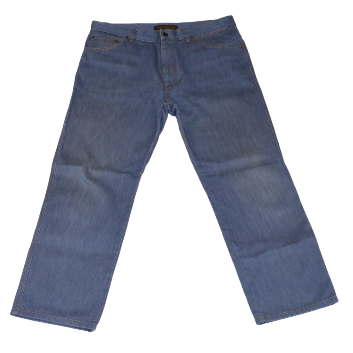 LOUIS VUITTON jeans Pants Cotton Denim Blue LV ac1382