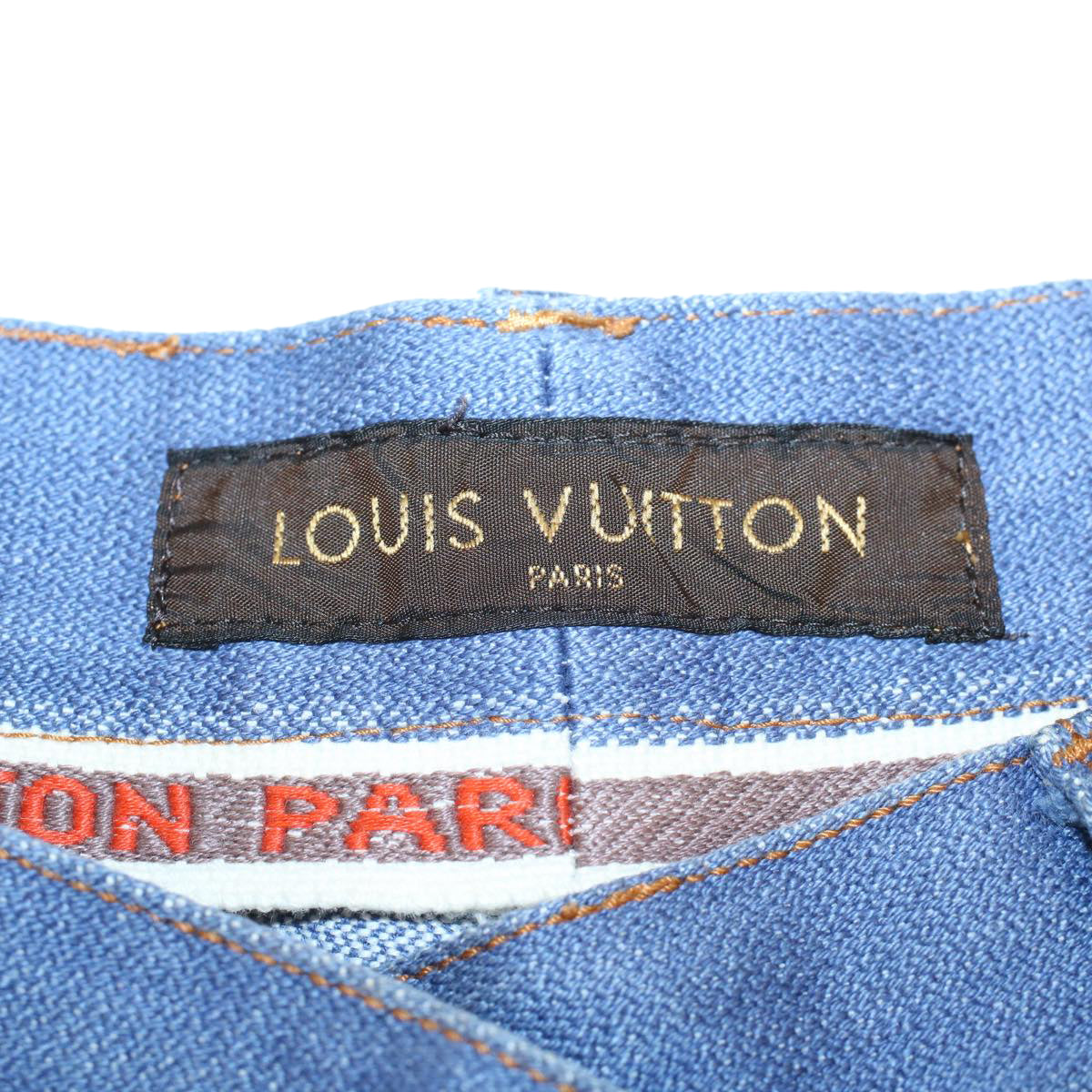 LOUIS VUITTON jeans Pants Cotton Denim Blue LV ac1382