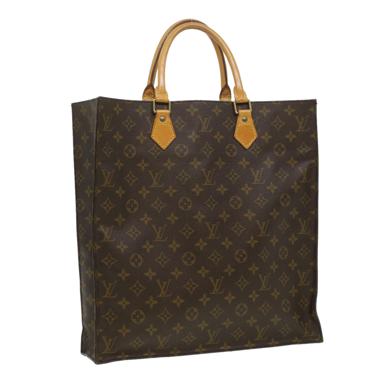 LOUIS VUITTON Monogram Sac Plat Hand Bag M51140 LV ac1466