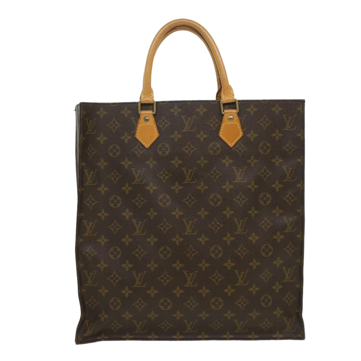 LOUIS VUITTON Monogram Sac Plat Hand Bag M51140 LV ac1466