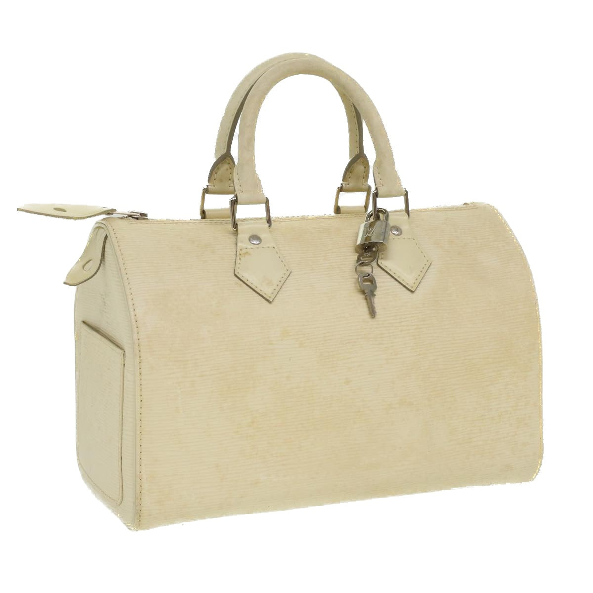 LOUIS VUITTON Epi Speedy 25 Hand Bag Ivory M5923J LV ac1525
