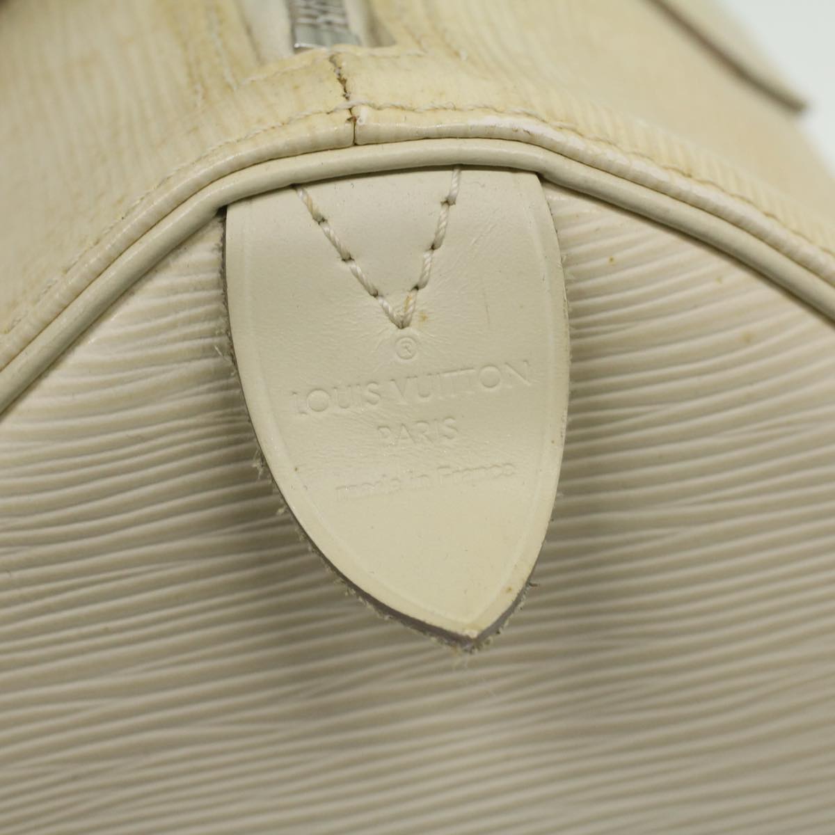 LOUIS VUITTON Epi Speedy 25 Hand Bag Ivory M5923J LV ac1525