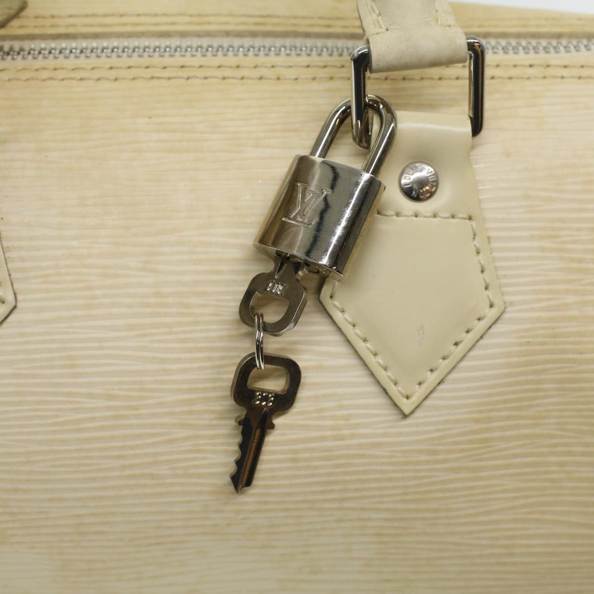 LOUIS VUITTON Epi Speedy 25 Hand Bag Ivory M5923J LV ac1525