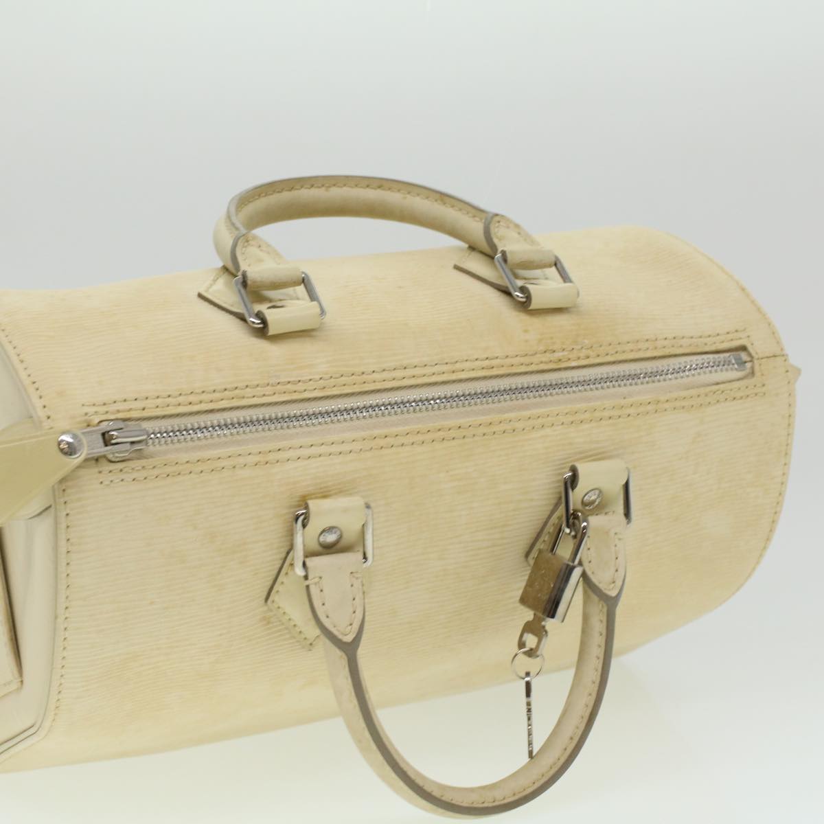 LOUIS VUITTON Epi Speedy 25 Hand Bag Ivory M5923J LV ac1525