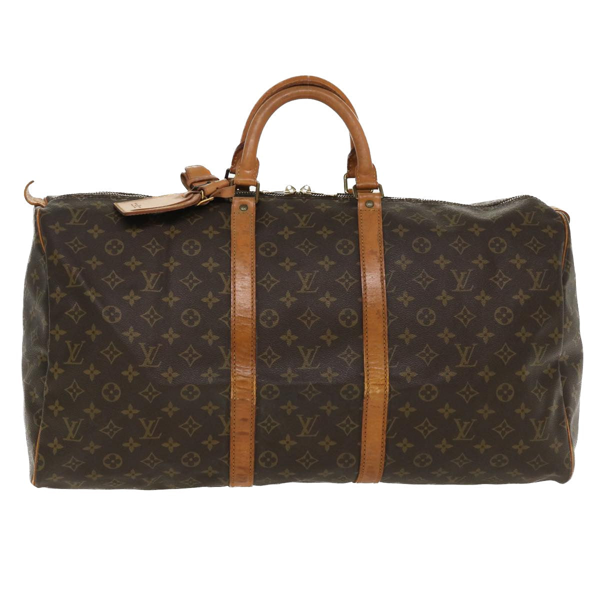LOUIS VUITTON Monogram Keepall 55 Boston Bag M41424 LV ac1831