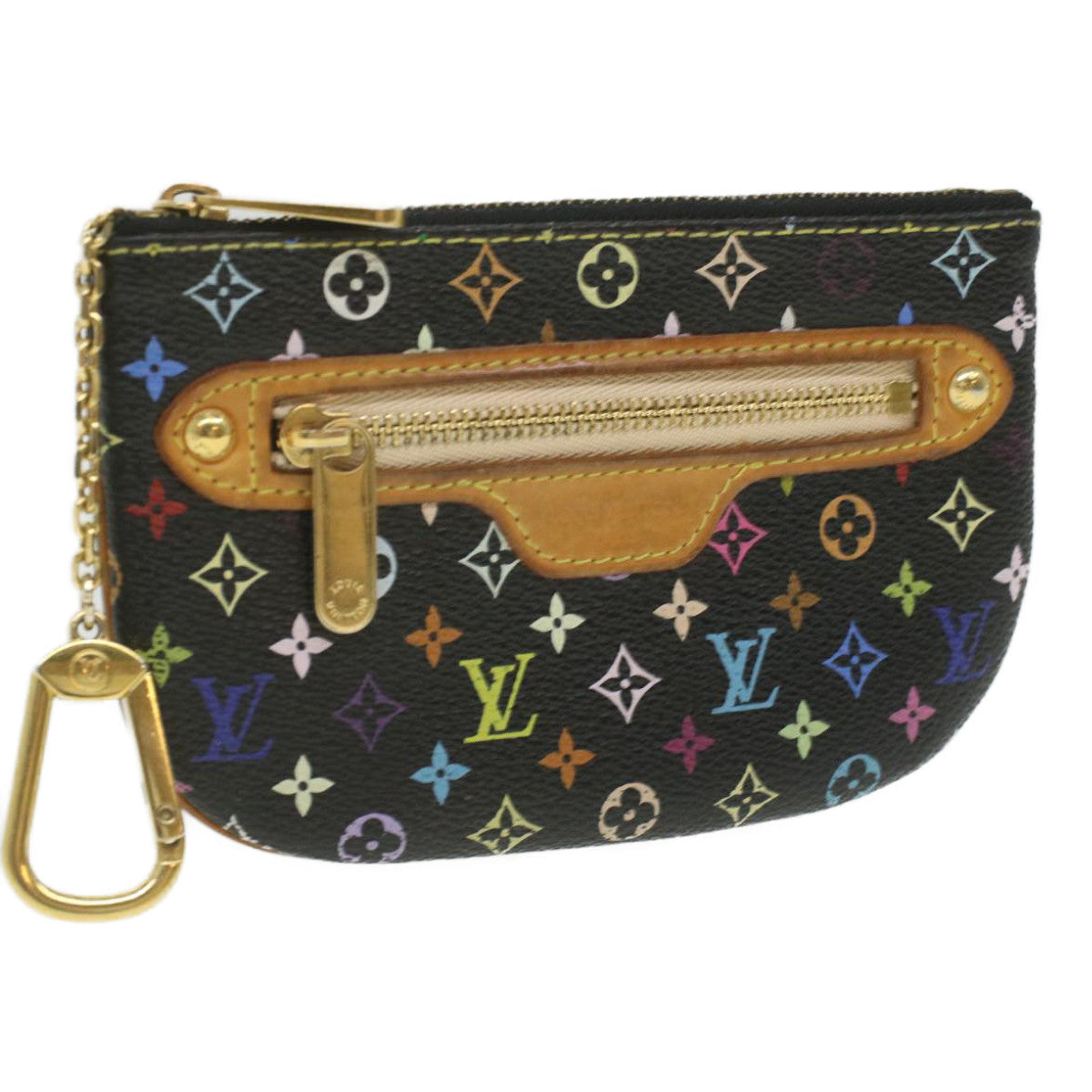 LOUIS VUITTON Monogram Multicolor Pochette MM Pouch Black M60031 LV ac1867