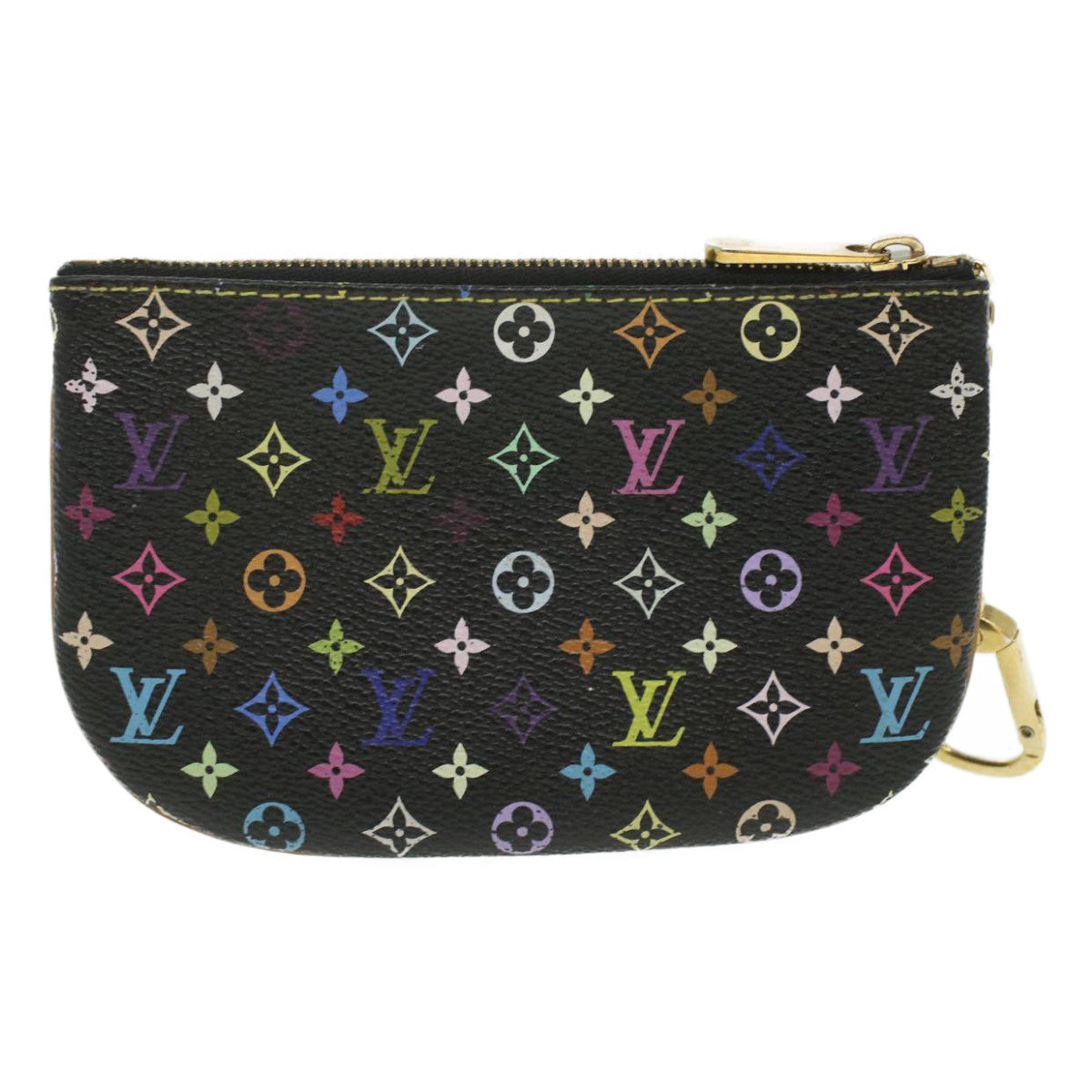 LOUIS VUITTON Monogram Multicolor Pochette MM Pouch Black M60031 LV ac1867