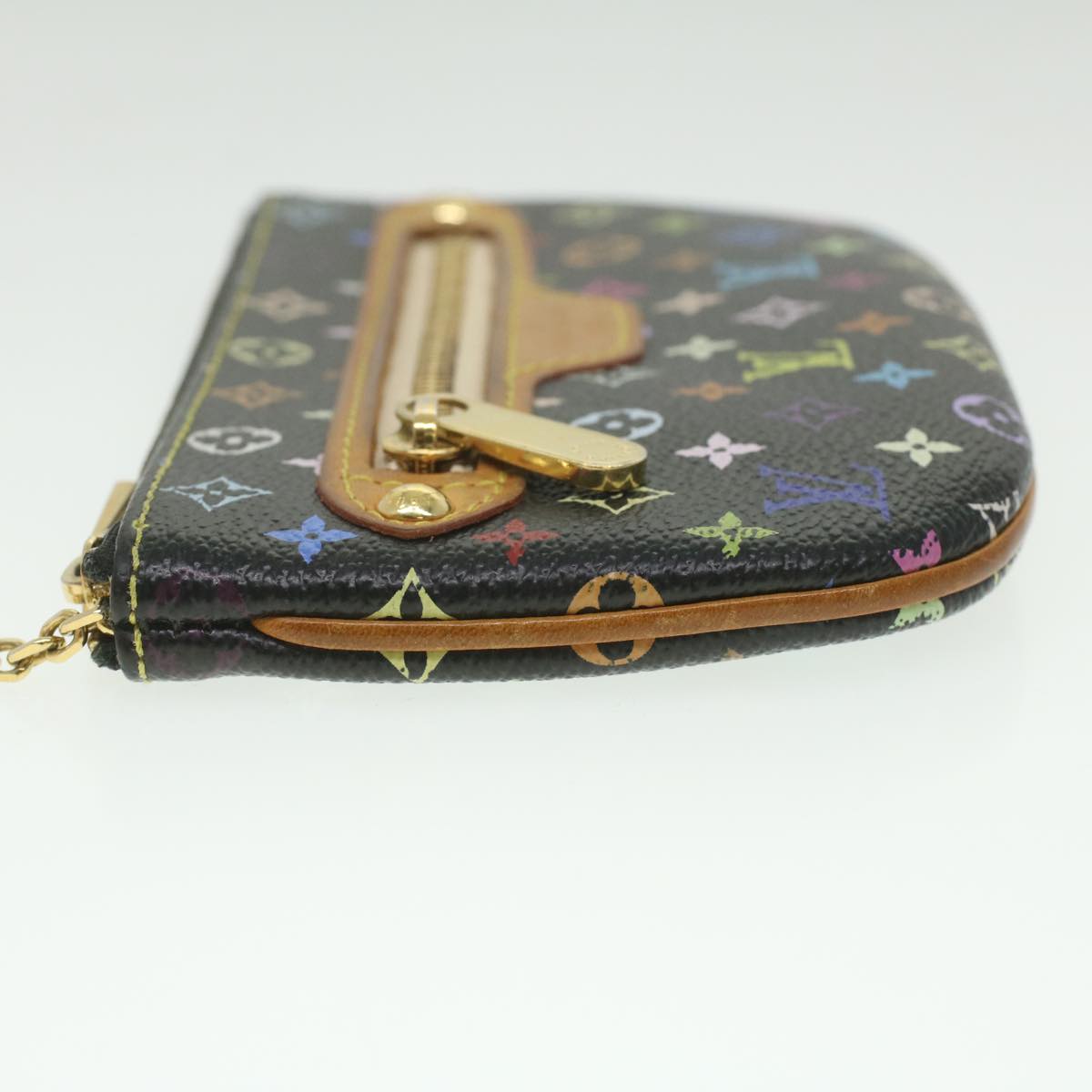 LOUIS VUITTON Monogram Multicolor Pochette MM Pouch Black M60031 LV ac1867