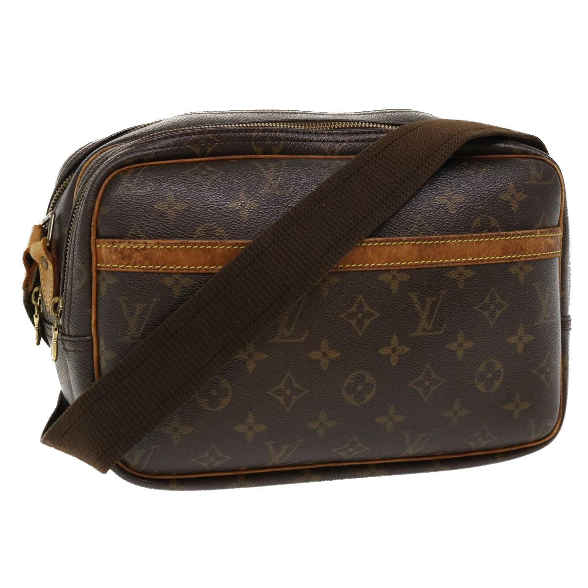 LOUIS VUITTON Monogram Reporter PM Shoulder Bag M45254 LV ac1876