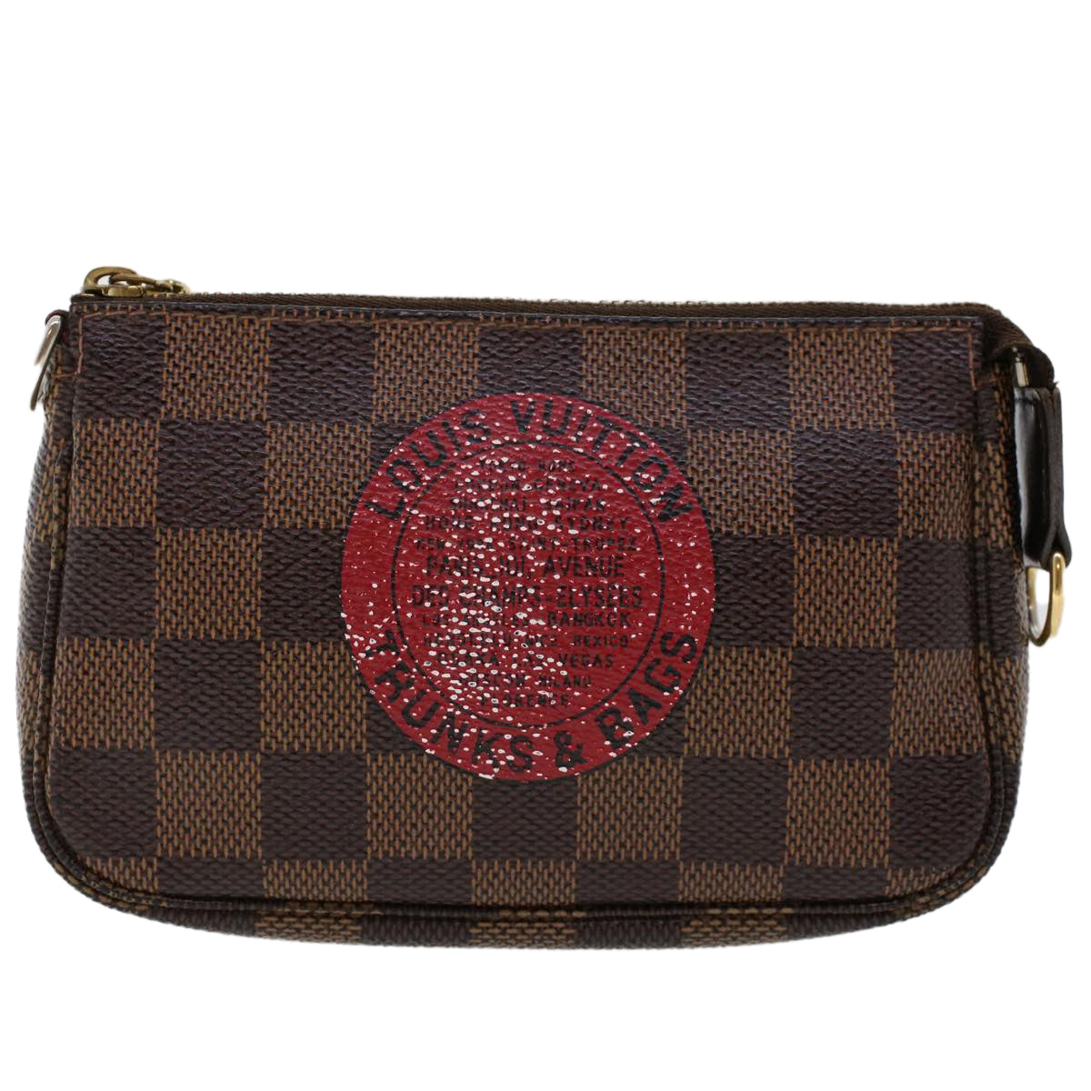 LOUIS VUITTON Damier Ebene T&B Mini Pochette Accessoires Pouch N58011 LV ac1964