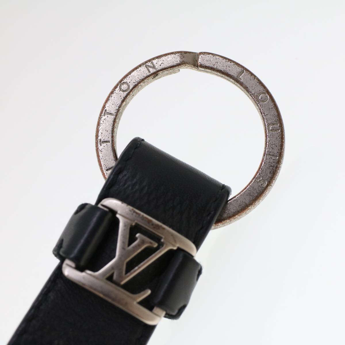 LOUIS VUITTON Damier Infini Key Holder LV Dragonne Silver M62710 LV ac1966