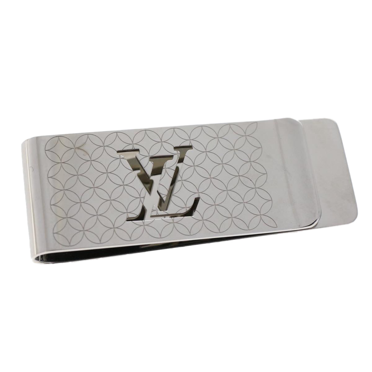 LOUIS VUITTON Pance Billets Champs Elysees Money Clip Silver M65041 ac1967