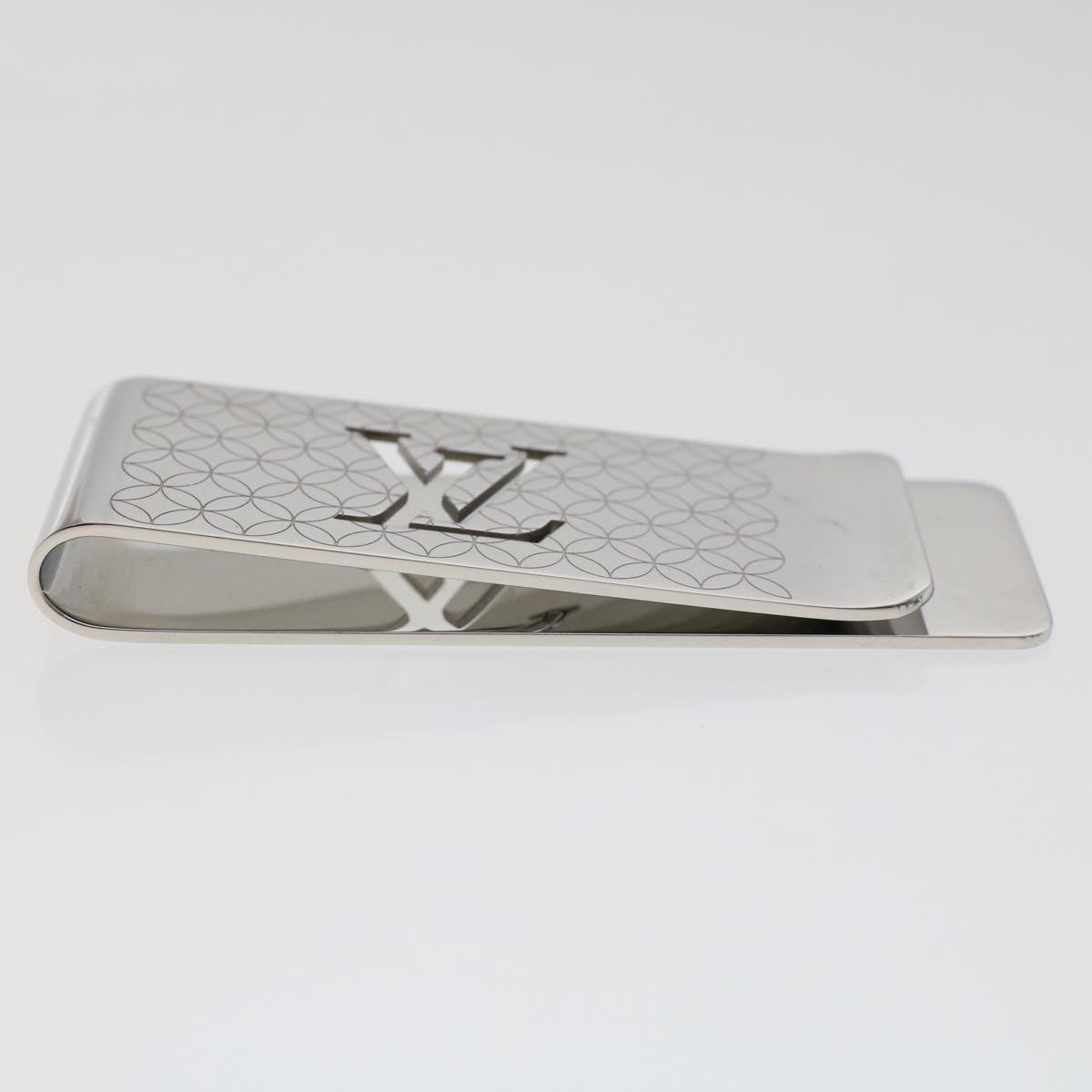 LOUIS VUITTON Pance Billets Champs Elysees Money Clip Silver M65041 ac1967