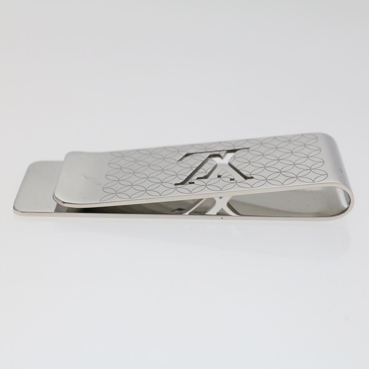 LOUIS VUITTON Pance Billets Champs Elysees Money Clip Silver M65041 ac1967