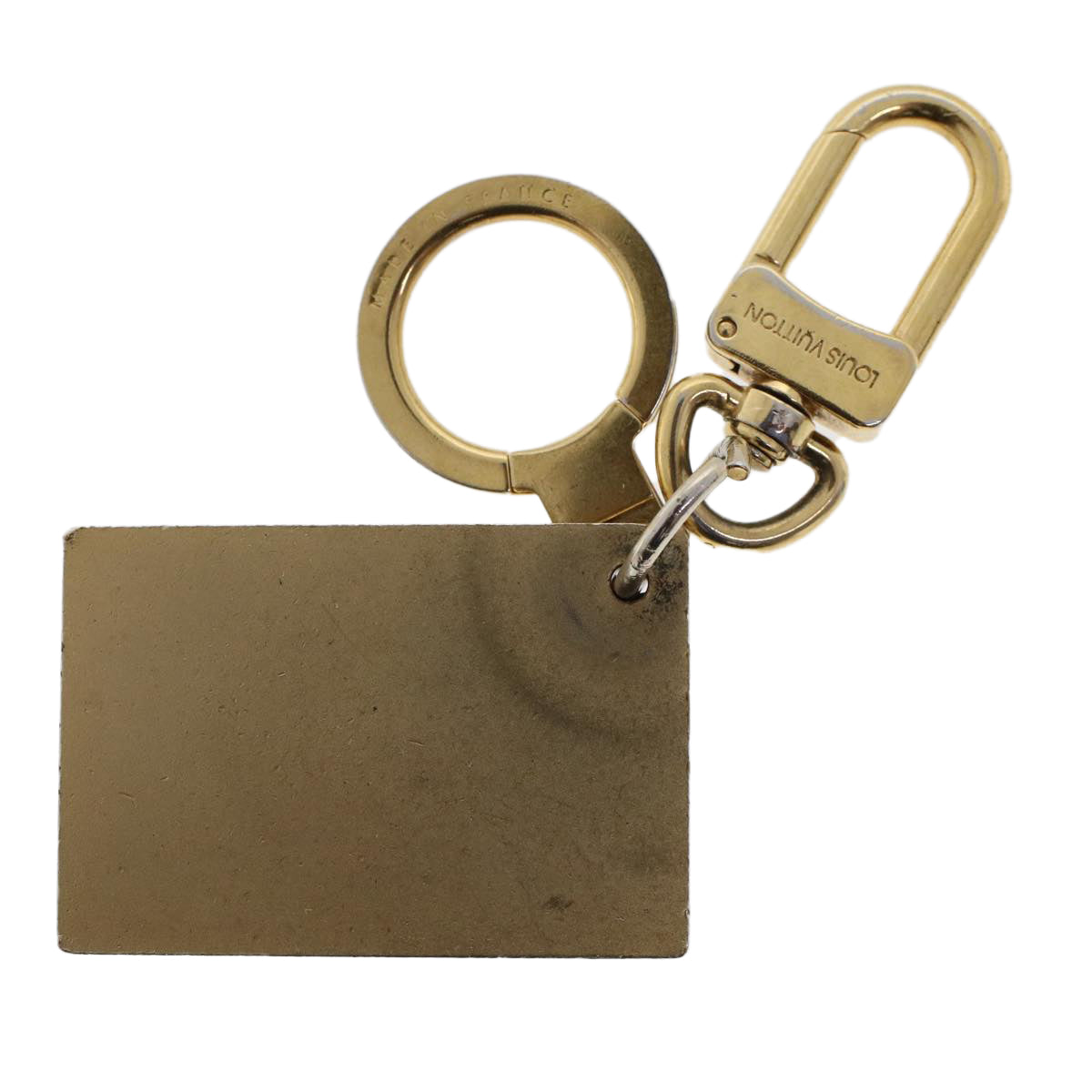 LOUIS VUITTON Key Holder Metal 2Set Gold LV ac1969