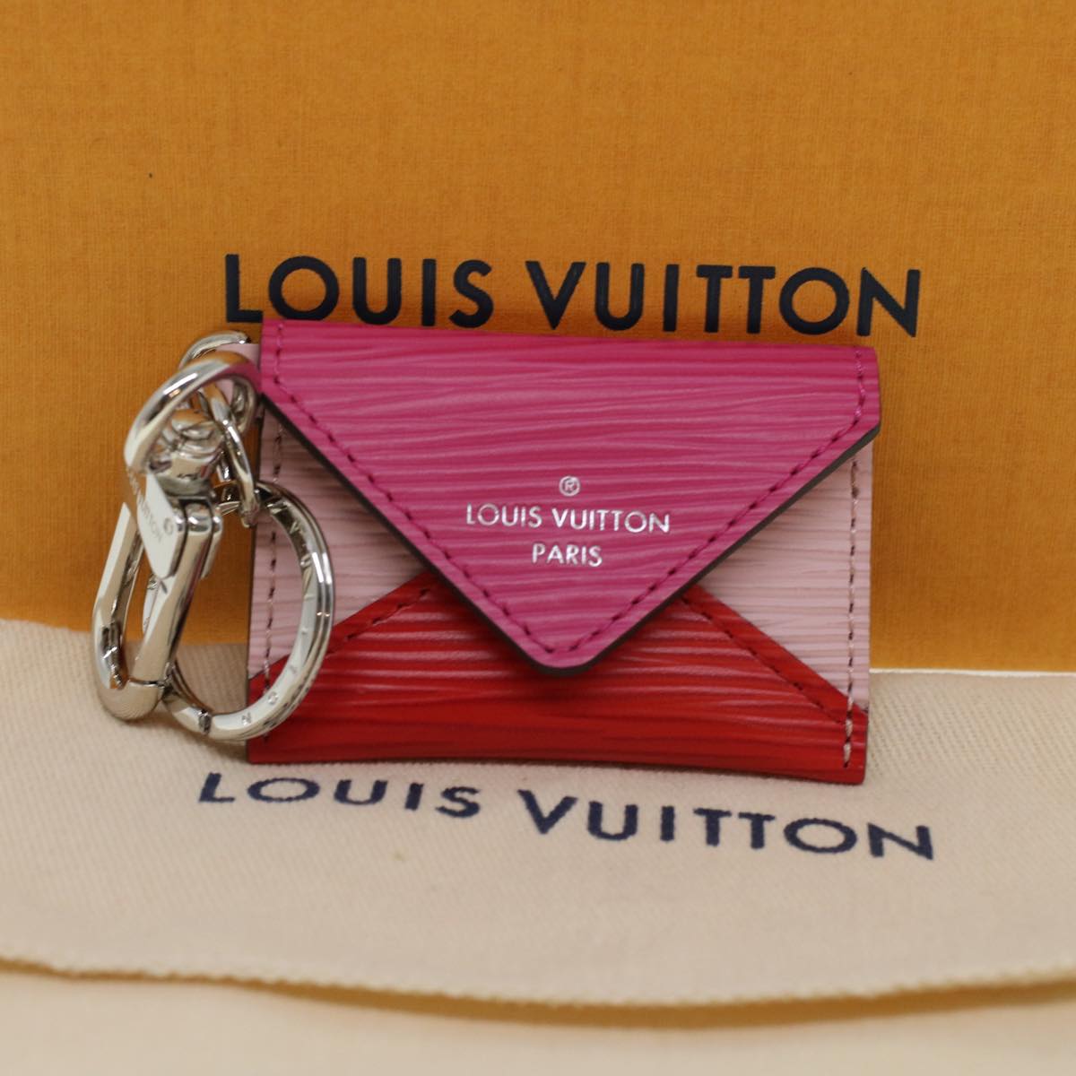 LOUIS VUITTON Epi Envelop Charm Pink M78609 LV ac1972