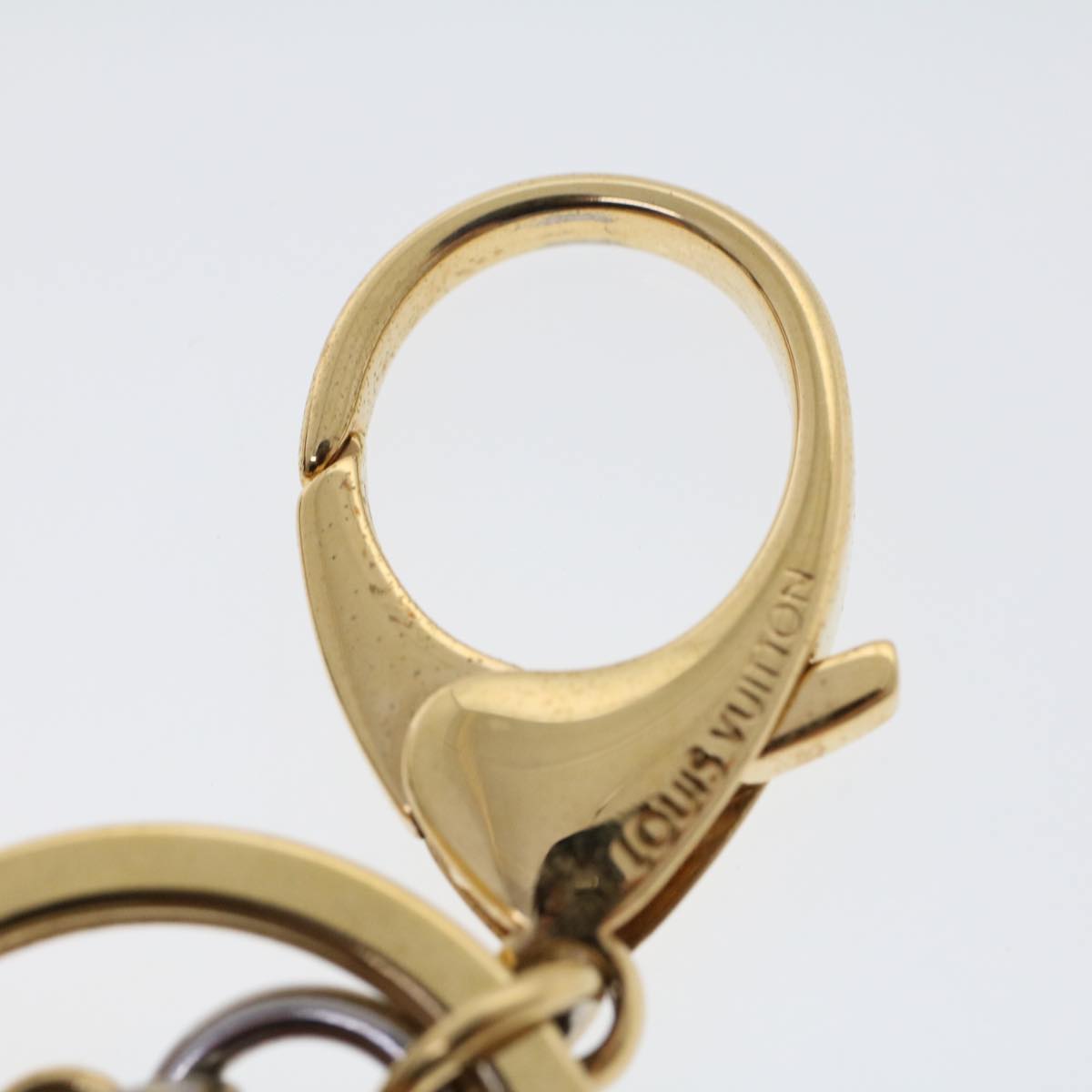 LOUIS VUITTON Vernis Porte Cles Ron Key Holder Red M93605 LV ac1983