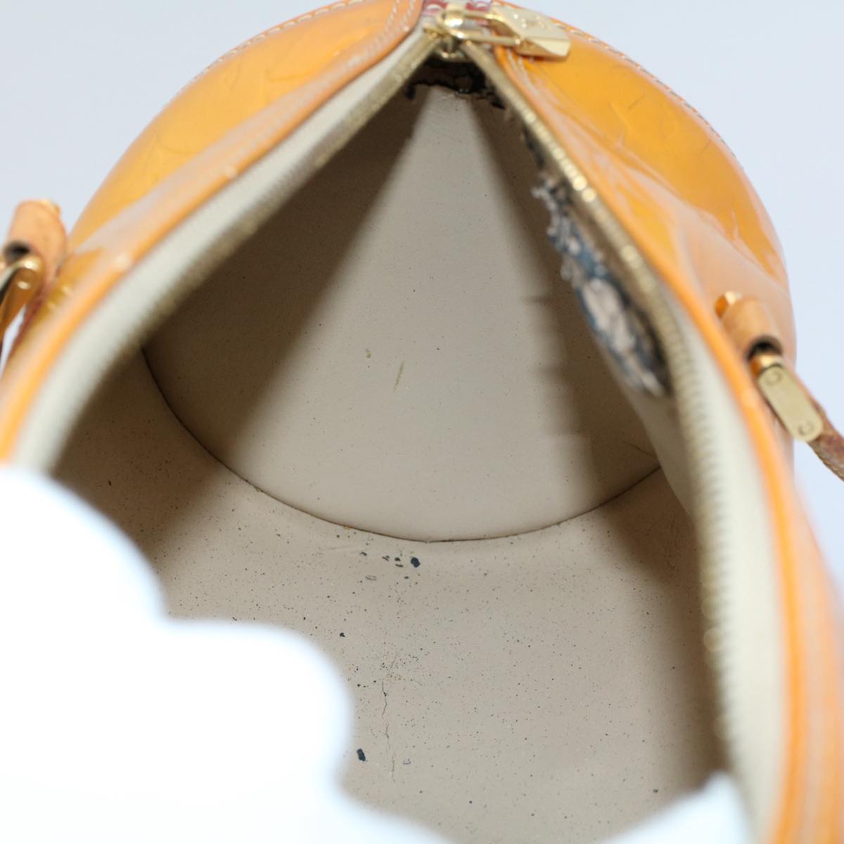 LOUIS VUITTON Monogram Vernis Bedford Hand Bag Beige M91006 LV ac2193