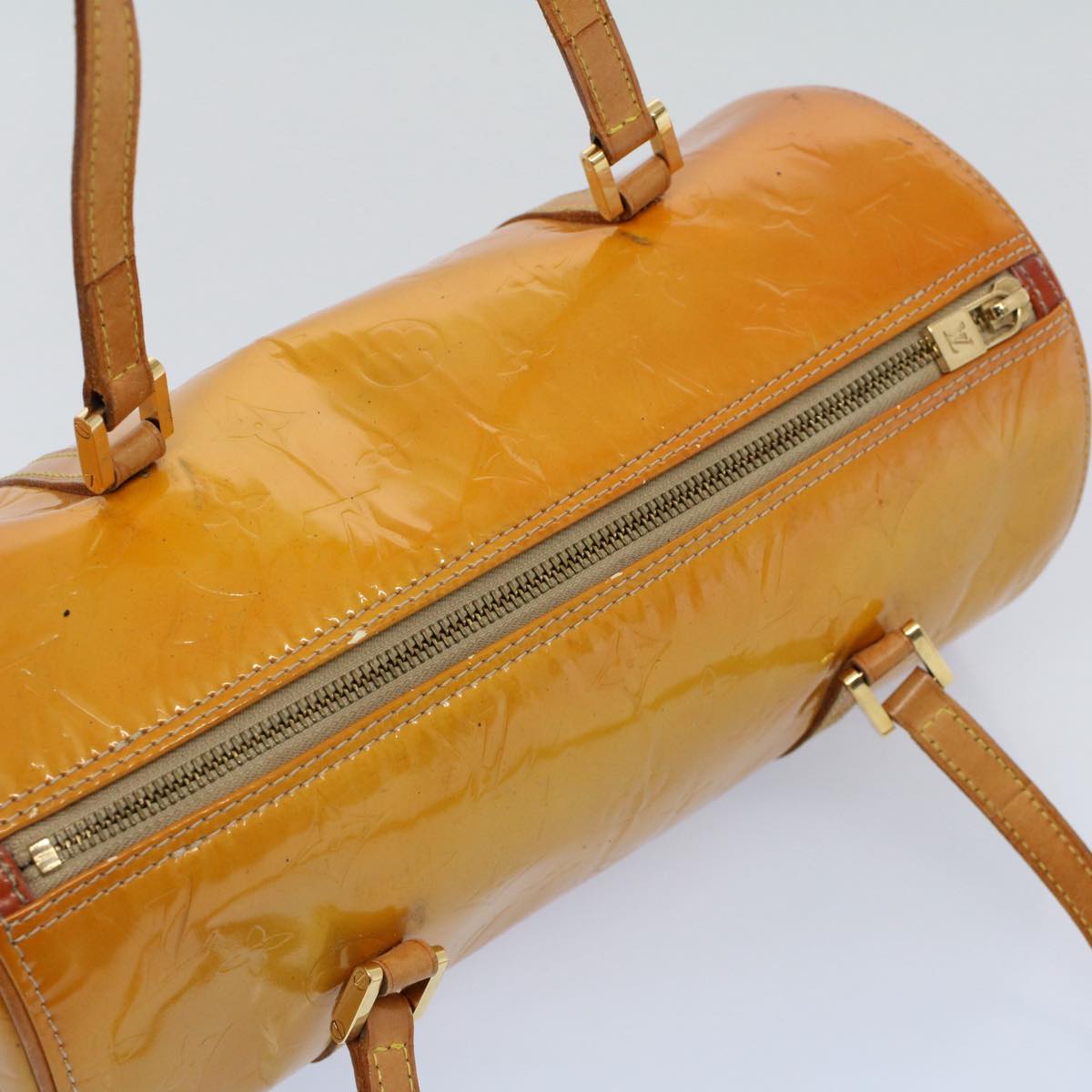 LOUIS VUITTON Monogram Vernis Bedford Hand Bag Beige M91006 LV ac2193