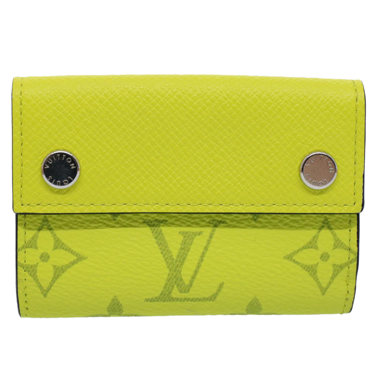 LOUIS VUITTON Taigalama Discovery Compact Wallet Jaune M67629 LV ac2214
