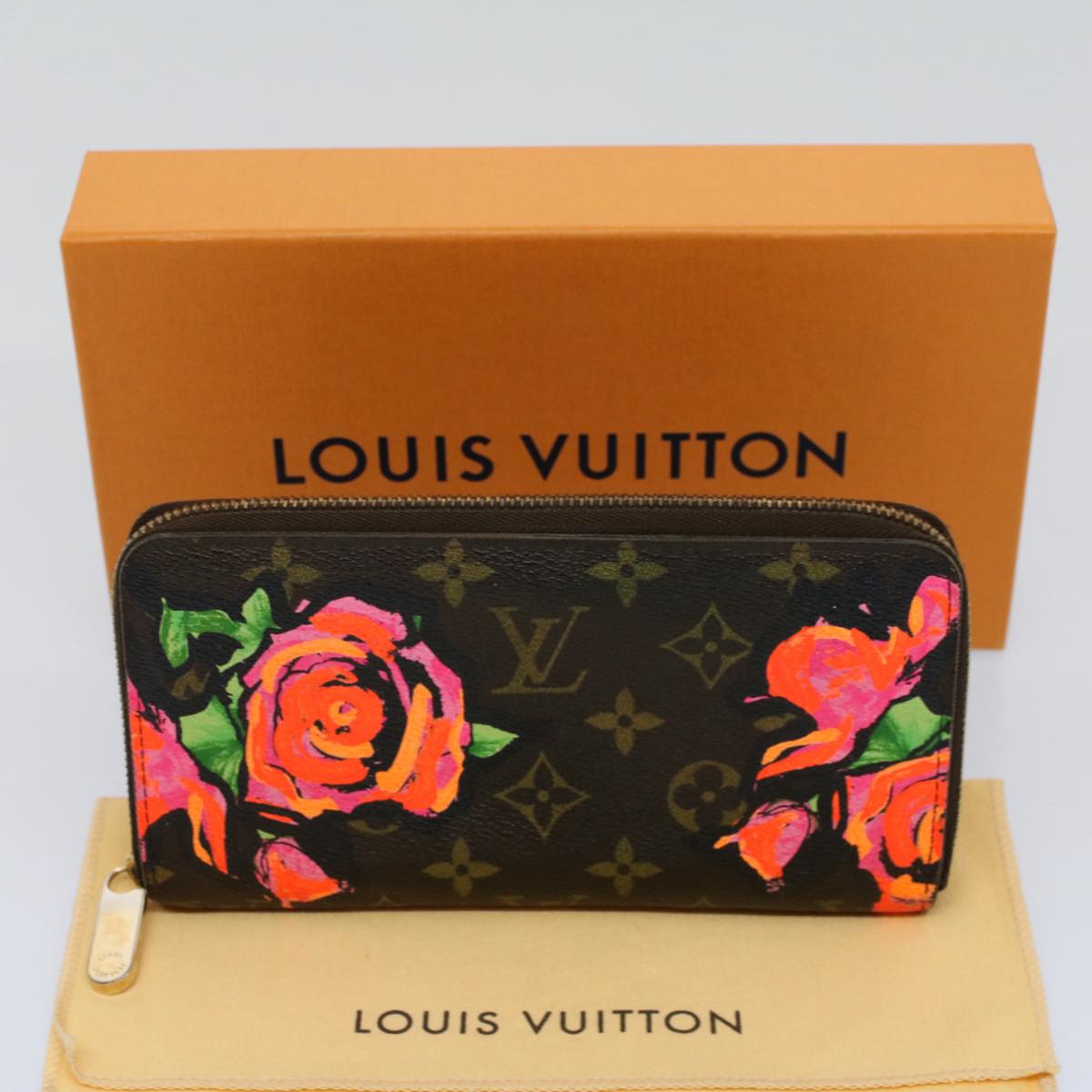 LOUIS VUITTON Monogram Rose Zippy Wallet Long Wallet M93579 LV ac2216