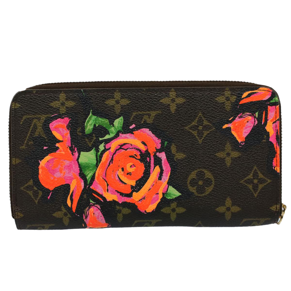 LOUIS VUITTON Monogram Rose Zippy Wallet Long Wallet M93579 LV ac2216