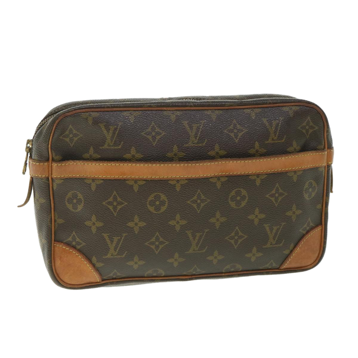 LOUIS VUITTON Monogram Compiegne 28 Clutch Bag M51845 LV ac2258